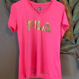 Woman’s Fila V-Neck Shirt